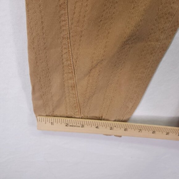 By Anthropologie Pleated Straight Pants Size 28 Textured Trousers High Rise - Picture 7 of 14